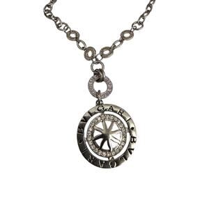 Bulgari Silver Necklace with Star Pendant
